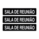 Ver imagem 1 de Combo 3 Placas De Sinalização Sala De Reunião 30x7 Acesso - A-428 F9e