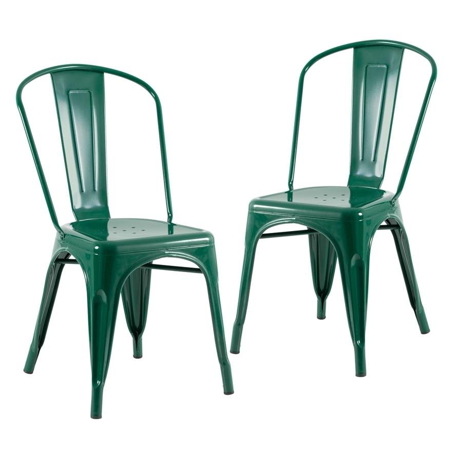 Kit 2 Cadeiras Iron Tolix - Verde Escuro