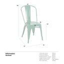 Ver imagem 6 de Kit 2 Cadeiras Iron Tolix - Verde Escuro