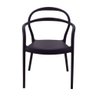 Cadeira Tramontina Sissi Preto Empilhável em Polipropileno com Braços - 4