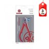 Kit C/03 Mundial 171 Alicate de Cutícula Vermelho C/ Ponto Vermelho - 1