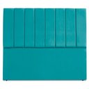 Ver imagem 5 de Cabeceira Casal 140 Cm com Frame Dalia Suede Azul Turquesa Artte