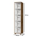 Ver imagem 3 de Armário e Sapateira Multiuso com Espelho 1 Porta Marrie J&A Nature 