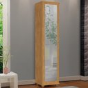 Ver imagem 1 de Armário e Sapateira Multiuso com Espelho 1 Porta Marrie J&A Nature 