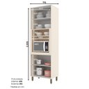 Ver imagem 3 de Torre Quente Henn Connect C70-139 1 Forno 6 Prateleiras Off White SE