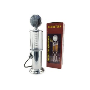 Dispenser Dosador Bar Buttler Porta Bebidas de Mesa Modelo Bomba de Gasolina Retro 900ml Whisky Vodk