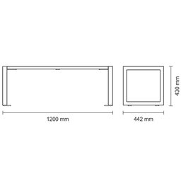 Banco de Madeira Tramontina Urban Highline em Madeira Garapeira FSC com Acabamento Envernizado e Est - 2 Banco de Madeira Tramontina Urban Highline em Madeira Garapeira FSC com Acabamento Envernizado e Est - 2