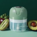 Ver imagem 2 de Mini Processador Triturador de Alimentos Elétrico Copo Duplo Verde