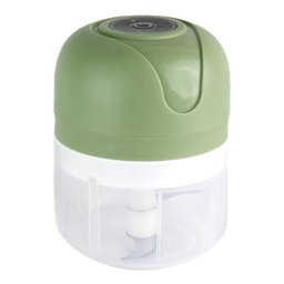 Mini Processador Triturador de Alimentos Elétrico Copo Duplo verde - 3