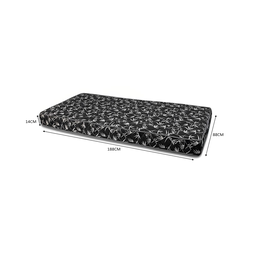 Colchão Solteiro Bello Box 88 New York Preto D28 - 100% Espuma - 14x88x188 - 2