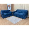 Sofá 2 e 3 Lugares Azul 410 Viena - 1
