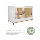 Ver imagem 5 de Berço Americano 2 em 1 100% MDF Sofá para Colchão 130x70cm Multimóveis Crper-BER003 Branco/