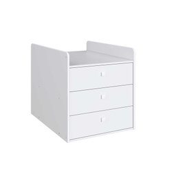Berço Americano Multifuncional com Trocador e Cômoda Cor:branco - 4