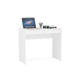 Escrivaninha 2 Gavetas Tijuca 90cm Branca Politorno - 11