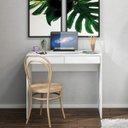 Ver imagem 2 de Escrivaninha 2 Gavetas Tijuca 90cm Branca Politorno