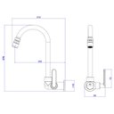Ver imagem 3 de Torneira Parede Cozinha Deca Flex Plus Cromado - 1168c21