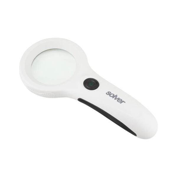 Lupa de Mão Portátil com Iluminação Uv e LED Slp193 Solver para Estética