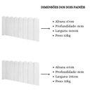 Ver imagem 6 de Cabeceira Painel Cama Queen Box Nuvem Suede Sandy 160 Cm:branco