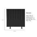 Ver imagem 3 de Cabeceira Estofada Cama Box Solteiro 100 Cm Taís Linho:preto