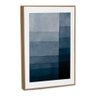 Quadro Decorativo Carimb Degradê Blue com Moldura Filete - 2