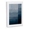 Quadro Decorativo Carimb Degradê Blue com Moldura Filete - 1