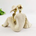 Ver imagem 6 de Enfeite Casal Sentado Pérola Decorativo Topo Bolo 14x21cm