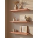 Ver imagem 1 de Kit 3 Prateleiras MDF 60cm Rosa On Móveis