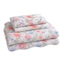 Ver imagem 2 de Kit Cobre Leito Evolution Casal Estampado Floral Dupla Face Colcha 3 Peças Lindoia