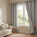 Ver imagem 2 de Cortina Gaze de Linho Sala Quarto com Forro 2,80x1,80 Cinza