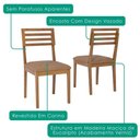 Ver imagem 5 de Mesa de Jantar Papaia com 4 Cadeiras Estofadas Juparana Corino Kaki Ornar