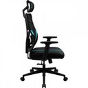 Ver imagem 4 de Cadeira Ergonomica Yama1 Preta/cyan Thunderx3