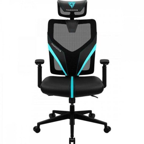 Cadeira Ergonomica Yama1 Preta/cyan Thunderx3