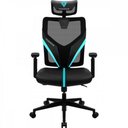 Ver imagem 1 de Cadeira Ergonomica Yama1 Preta/cyan Thunderx3