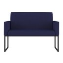 Ver imagem 6 de Kit Sofá 2 Lugares + 2 Poltronas para Recepção Sala Balaqui Cor:azul Marinho Azul Marinho