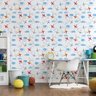 Papel Parede Dinossauro Quarto Montessoriano Bebe rolo 3 mts - 5
