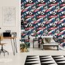Papel Parede Efeito 3D Bola Futebol Quarto Menino rolo 3 mts - 5
