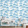 Papel Parede Nuvem Cinza Infantil Quarto Bebe Lavavel 3 mts - 3