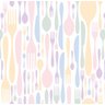 Papel de Parede Garfo Faca Colher Colorido Cozinha 3m - 1