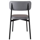 Ver imagem 7 de Cadeira de Jantar Estofada Kit 4 Ella M25 Linho Cinza/preto - Mpozenato