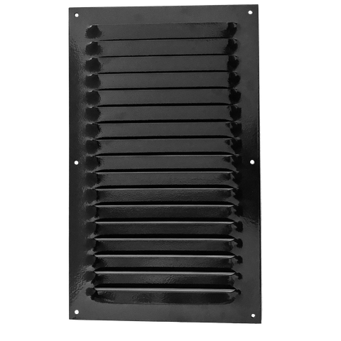 Kit 2 Grades de Ventilação Retangular 200x330mm Preta - ITC