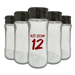 Pote Tempero Kit 12 Potes+24 Etiquetas Adesivas Porta Condimento T130 Arte na Arte Potes de Tempero  - 17