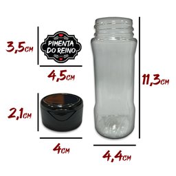 Pote Tempero Kit 12 Potes+24 Etiquetas Adesivas Porta Condimento T130 Arte na Arte Potes de Tempero  - 6