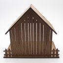 Ver imagem 3 de Casa Rústica Presépio Mdf 15 Cm - Casa de Madeira Artesanal