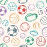 Papel de Parede Bola Futebol Basquete Esporte Menino 3m - 1