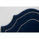 Ver imagem 7 de Cabeceira Solteiro Provençal Luxo Dupla Suede Azul Flamingo Design