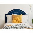 Ver imagem 6 de Cabeceira Solteiro Provençal Luxo Dupla Suede Azul Flamingo Design