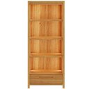 Ver imagem 6 de Cristaleira Dunia F06 2 Portas 3 Prateleiras Madeira Maciça com LED Rústico Claro Lyam Decor
