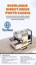 Ver imagem 2 de Ponto Cadeia( Overloque 4 Fios) Motor Direc Drive Completa