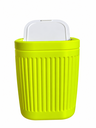 Ver imagem 1 de Lixeira de Mesa 2 Litros com Tampa Basculante:Amarelo Neon