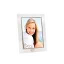 Ver imagem 1 de Porta Retrato Vidro Reto Prime Borda Prata 10x15 Vertical – Tuut